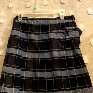 School uniform plaid skirt.